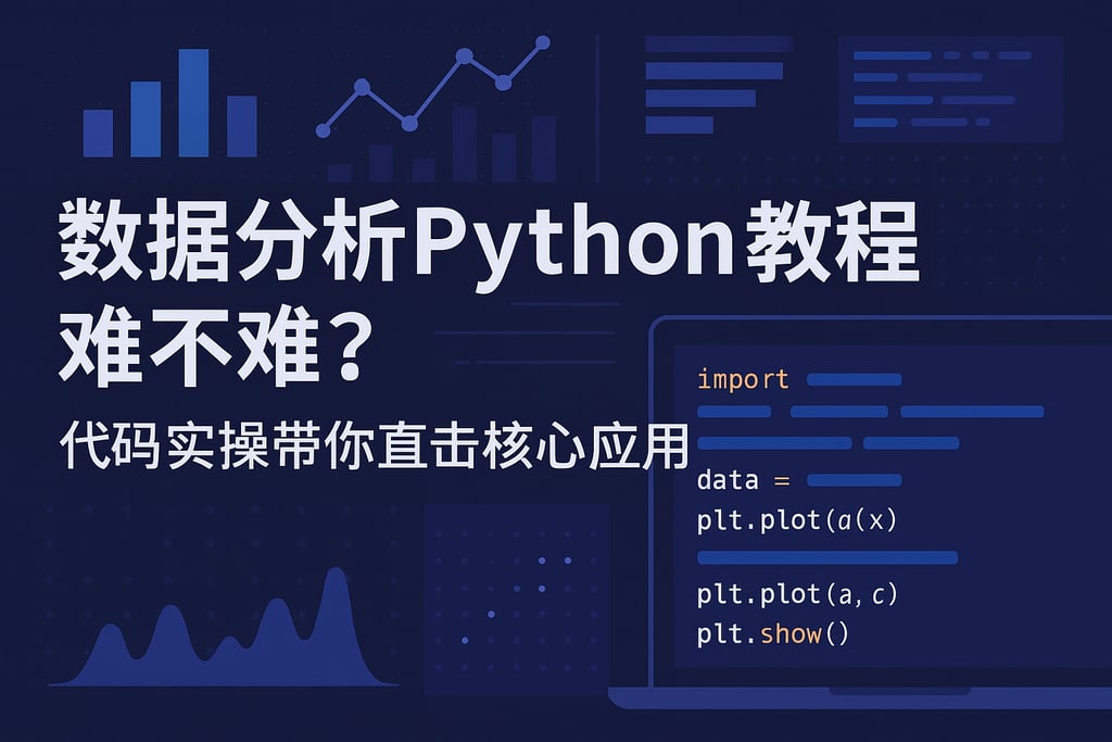 数据分析Python教程难不难？代码实操带你直击核心应用
