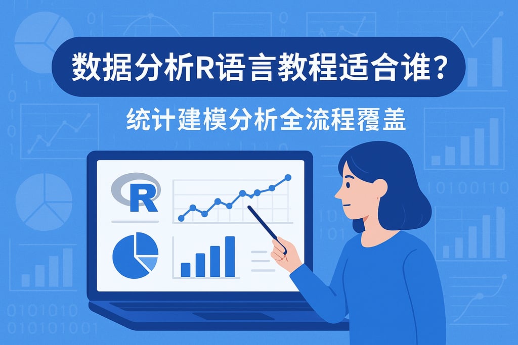 数据分析R语言教程适合谁？统计建模分析全流程覆盖