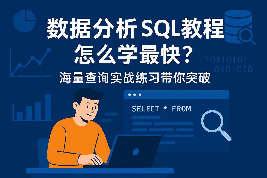 数据分析SQL教程怎么学最快？海量查询实战练习带你突破