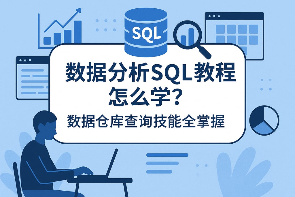 数据分析SQL教程怎么学？数据仓库查询技能全掌握