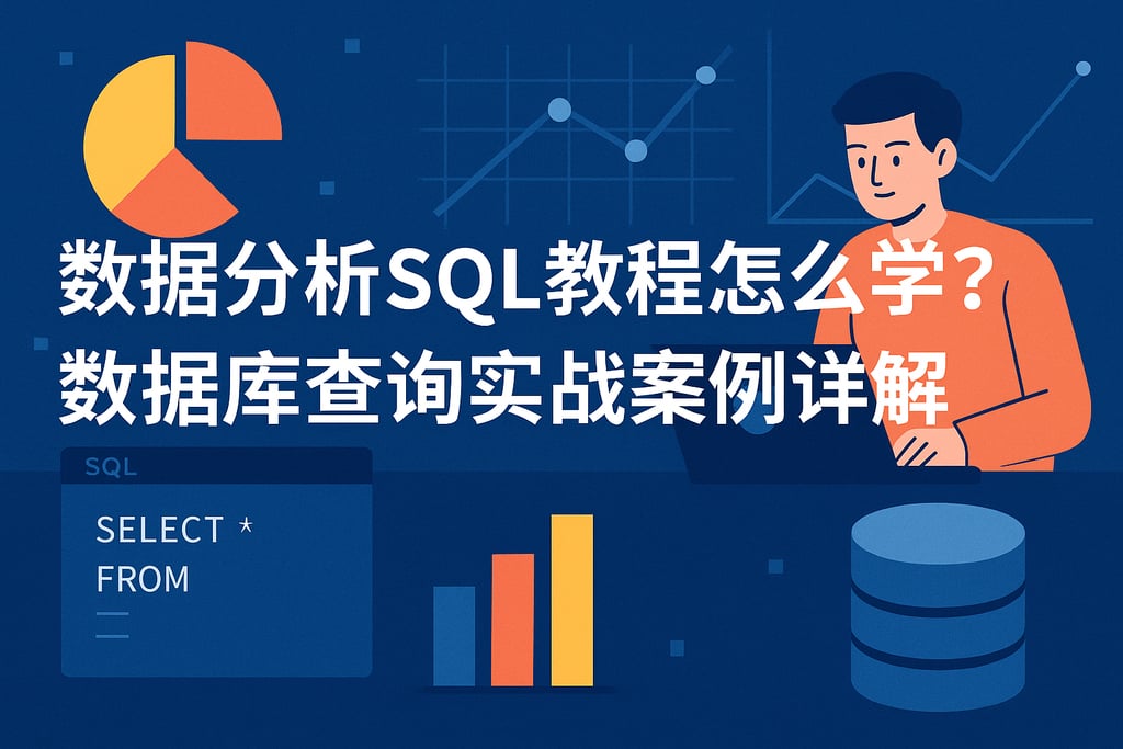 数据分析SQL教程怎么学？数据库查询实战案例详解