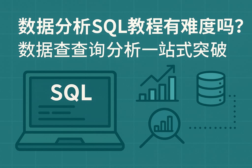 数据分析SQL教程有难度吗？数据库查询分析一站式突破