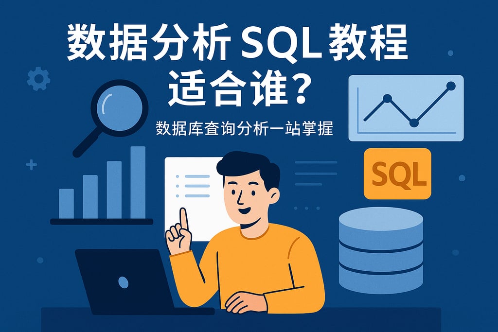 数据分析SQL教程适合谁？数据库查询分析一站掌握