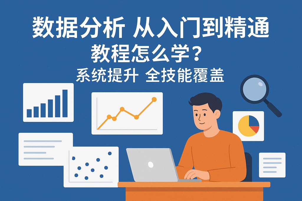 数据分析从入门到精通教程怎么学？系统提升全技能覆盖
