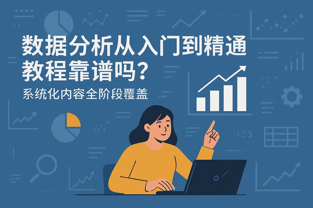 数据分析从入门到精通教程靠谱吗？系统化内容全阶段覆盖