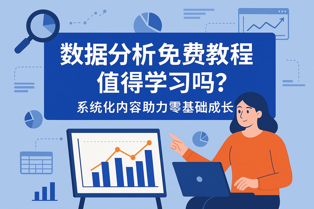 数据分析免费教程值得学习吗？系统化内容助力零基础成长
