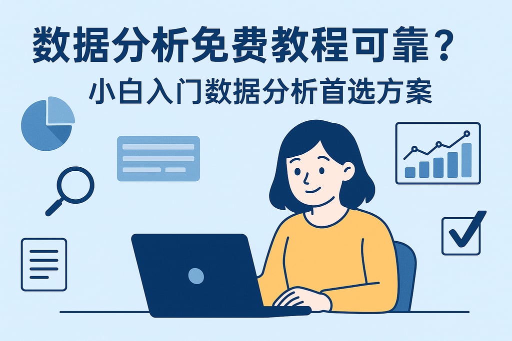 数据分析免费教程可靠吗？小白入门数据分析首选方案
