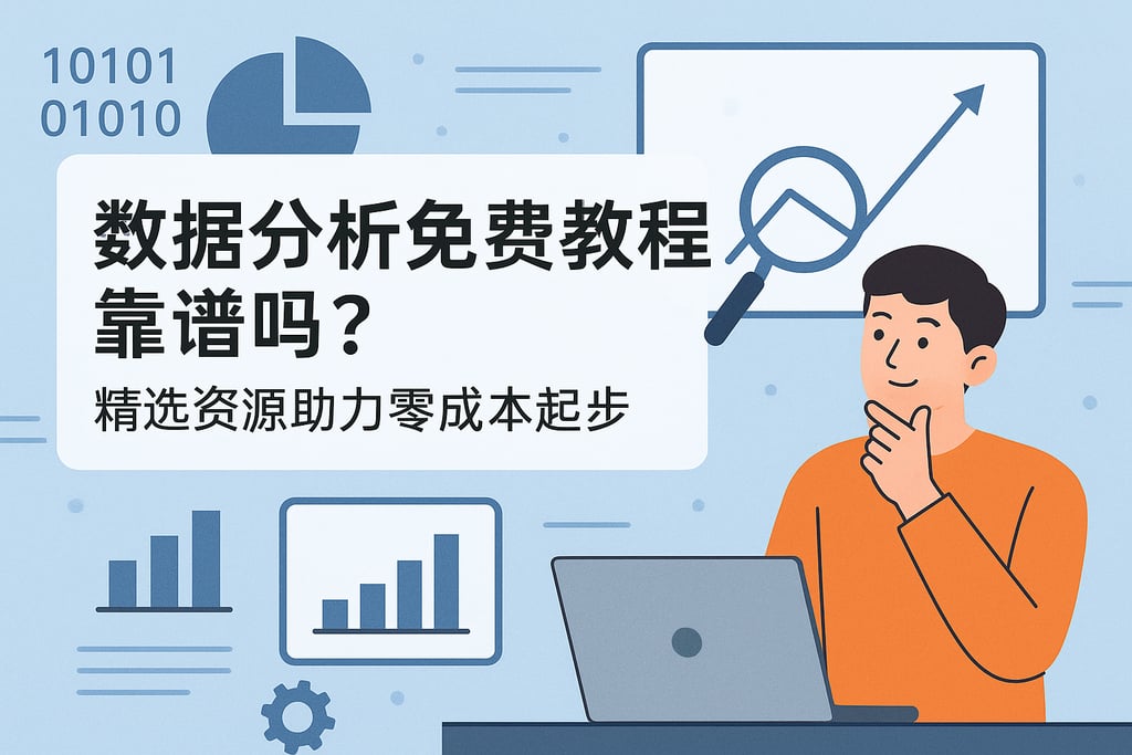 数据分析免费教程靠谱吗？精选资源助力零成本起步