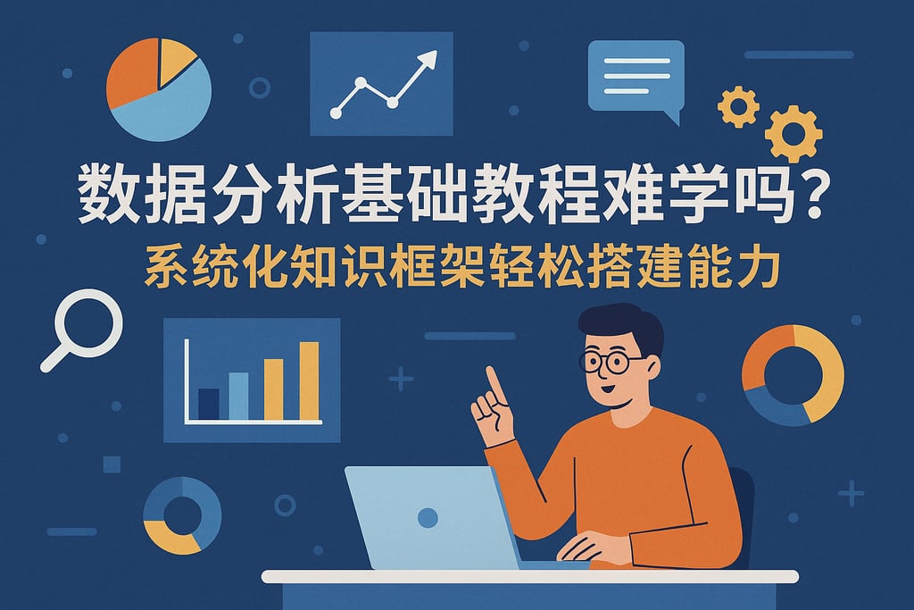 数据分析基础教程难学吗？系统化知识框架轻松搭建能力