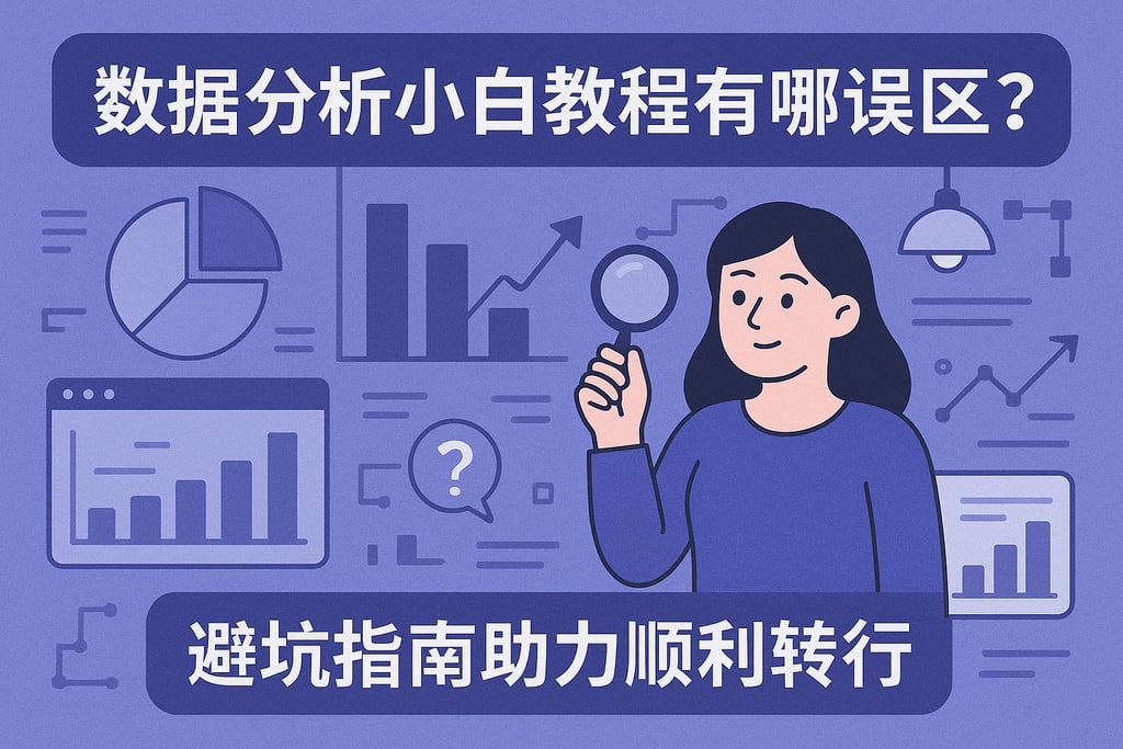 数据分析小白教程有哪些误区？避坑指南助力顺利转行