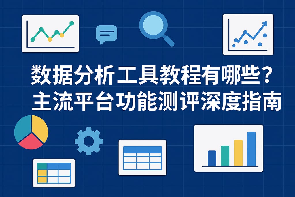 数据分析工具教程有哪些？主流平台功能测评深度指南