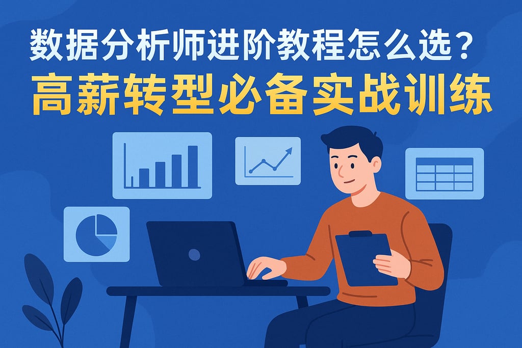 数据分析师进阶教程怎么选？高薪转型必备实战训练