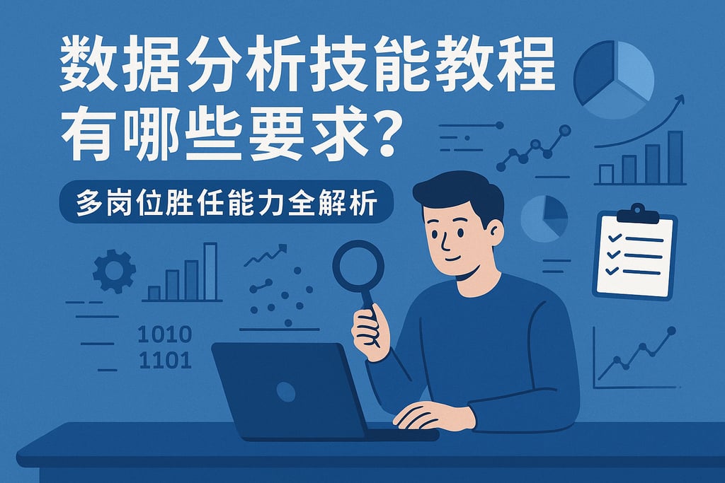 数据分析技能教程有哪些要求？多岗位胜任能力全解析