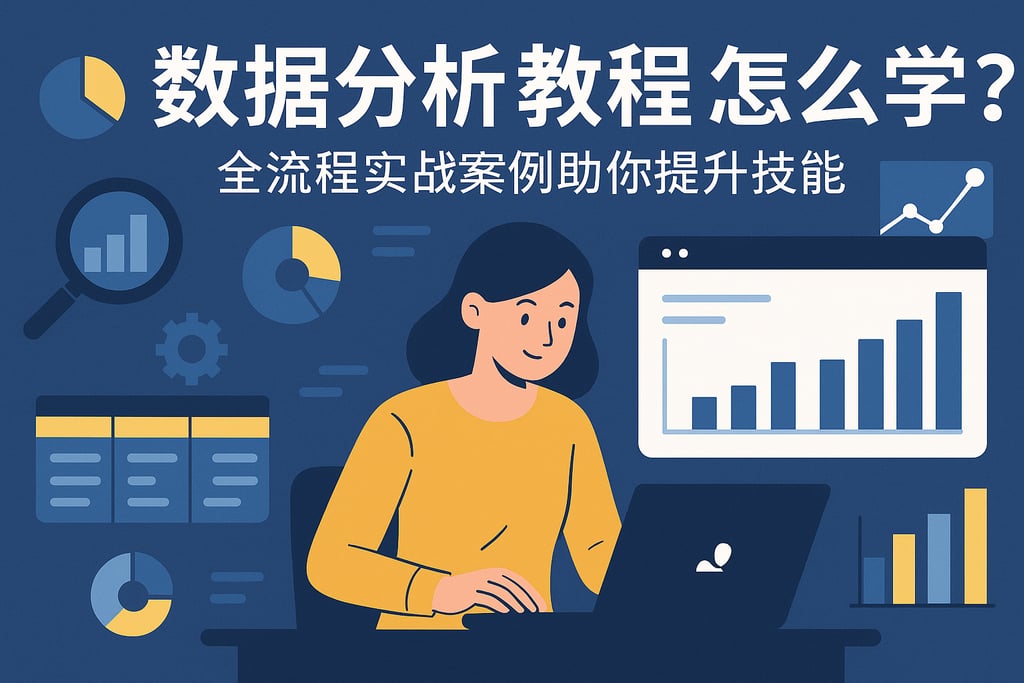 数据分析教程怎么学？全流程实战案例助你提升技能