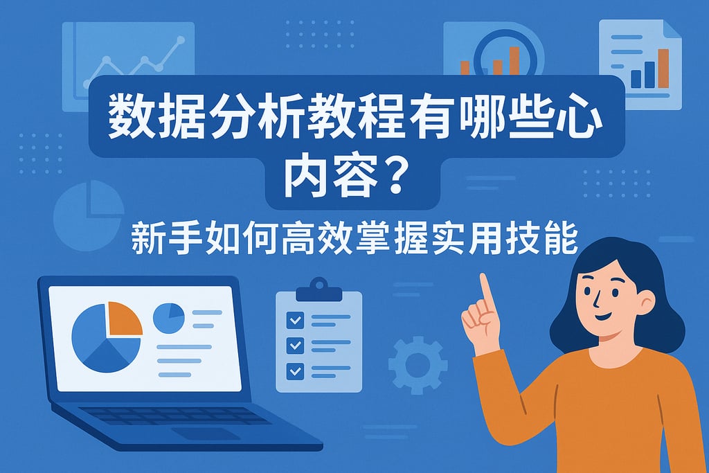 数据分析教程有哪些核心内容？新手如何高效掌握实用技能