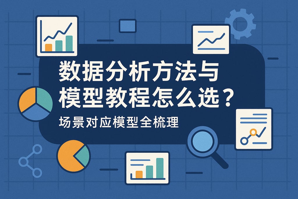 数据分析方法与模型教程怎么选？场景对应模型全梳理
