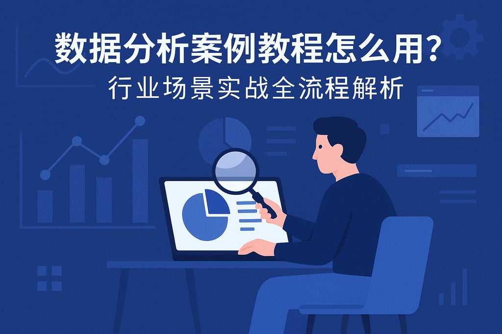 数据分析案例教程怎么用？行业场景实战全流程解析