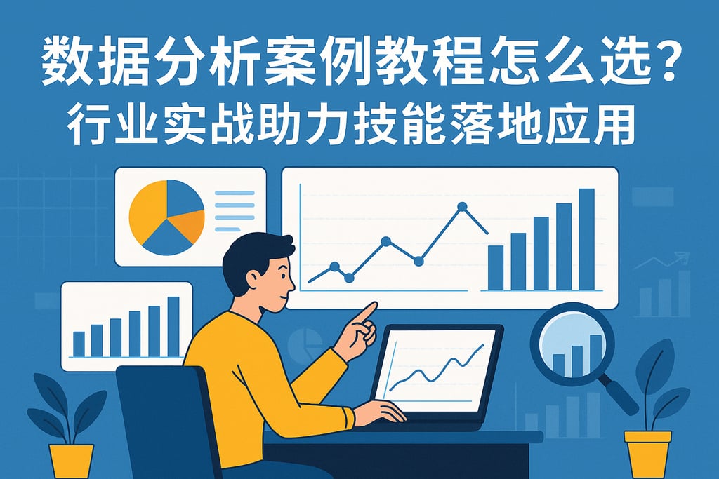 数据分析案例教程怎么选？行业实战助力技能落地应用