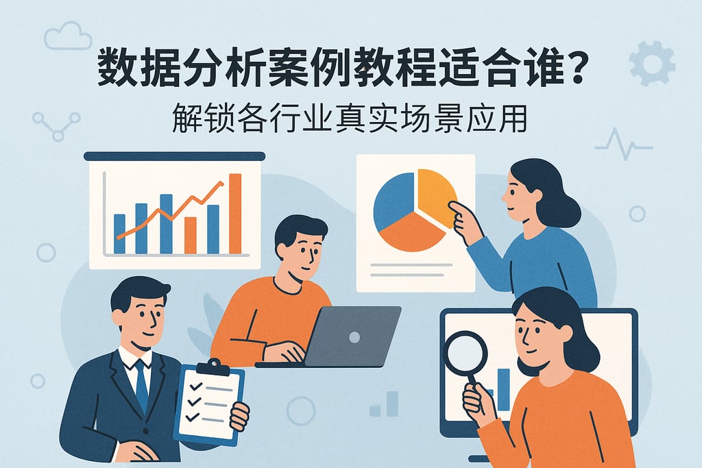 数据分析案例教程适合谁？解锁各行业真实场景应用