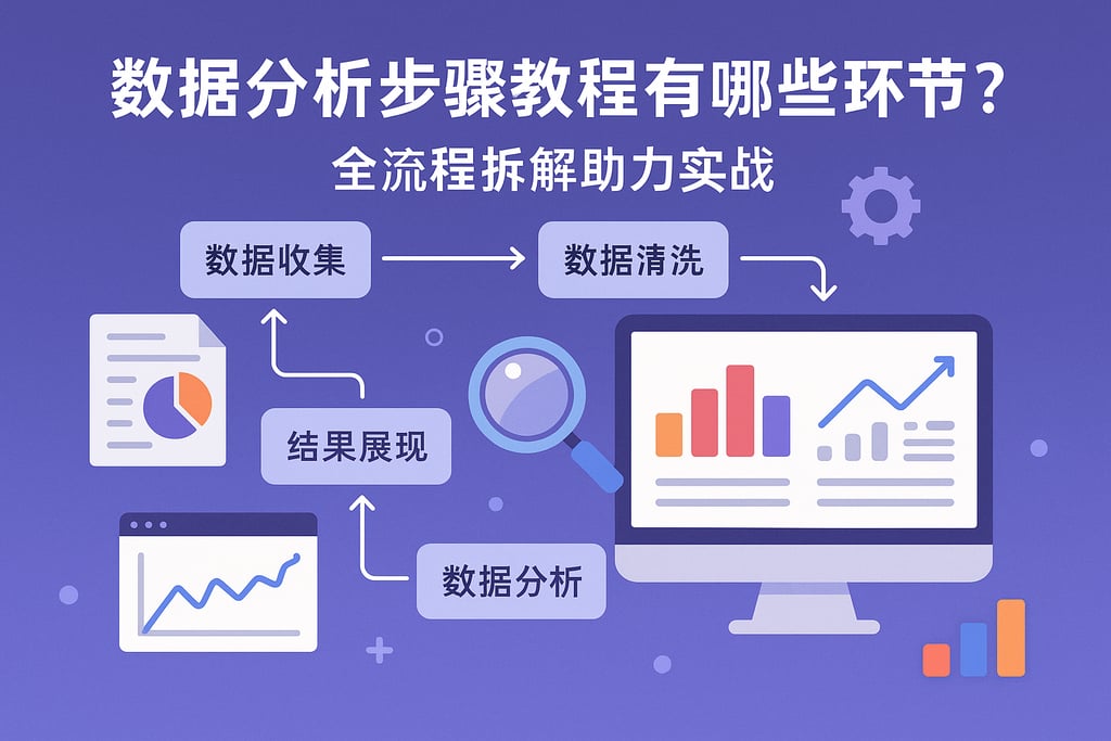 数据分析步骤教程有哪些环节？全流程拆解助力实战