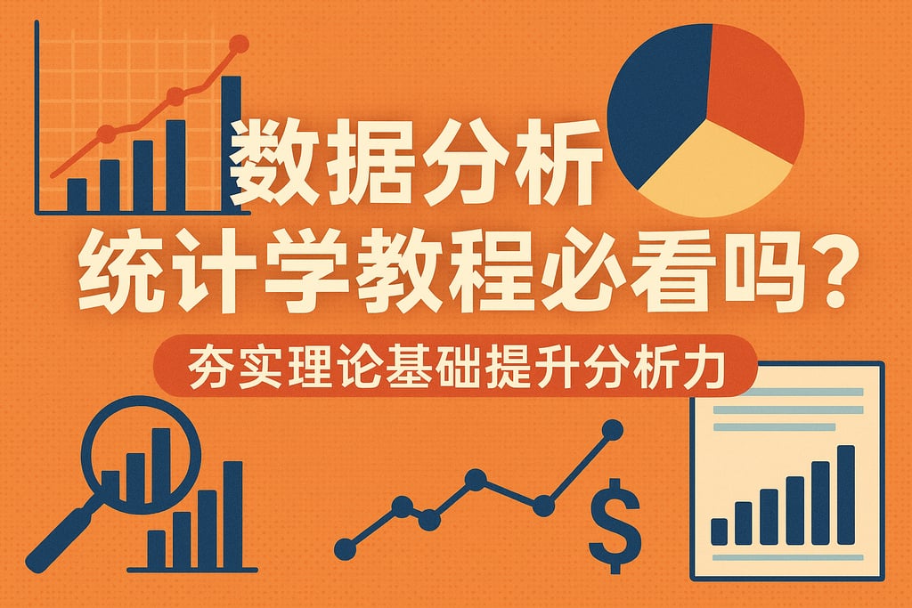 数据分析统计学教程必看吗？夯实理论基础提升分析力