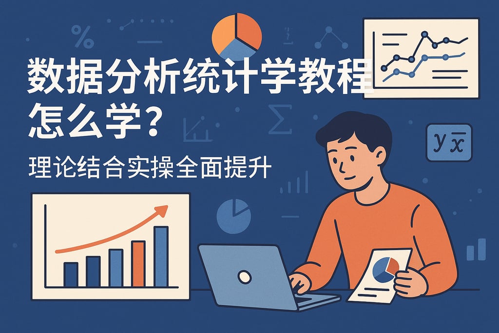 数据分析统计学教程怎么学？理论结合实操全面提升
