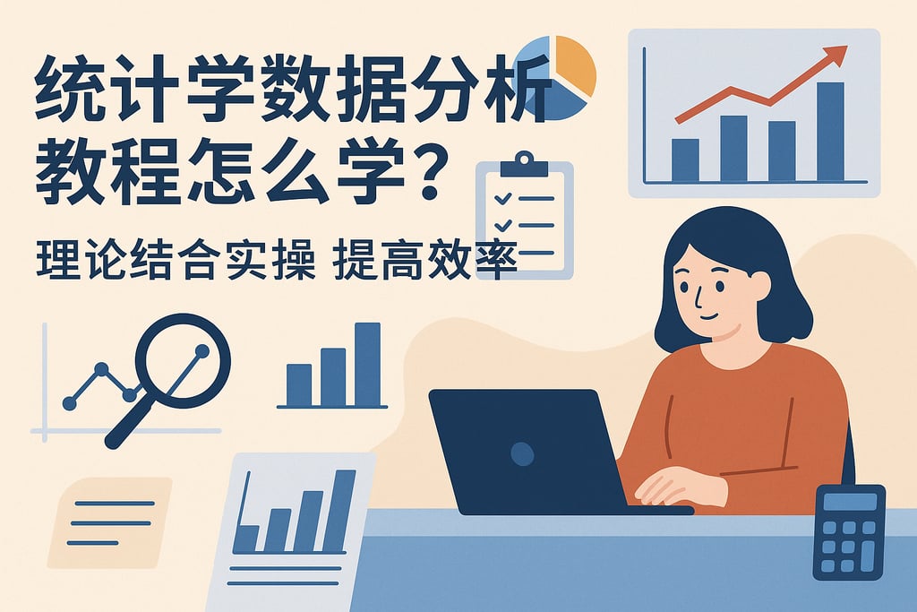 数据分析统计学教程怎么学？理论结合实操提高效率