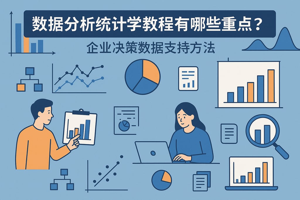 数据分析统计学教程有哪些重点？企业决策数据支持方法
