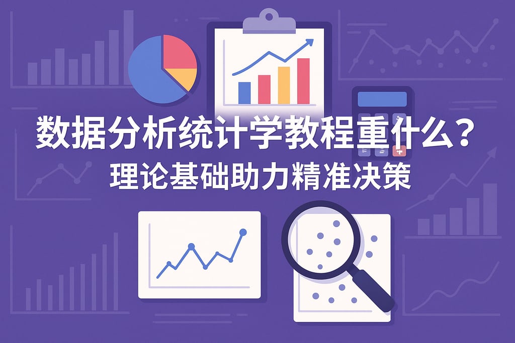 数据分析统计学教程重点是什么？理论基础助力精准决策