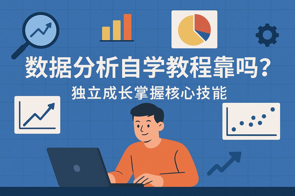 数据分析自学教程靠谱吗？独立成长掌握核心技能