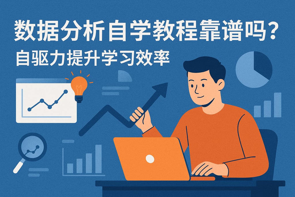 数据分析自学教程靠谱吗？自驱力提升学习效率
