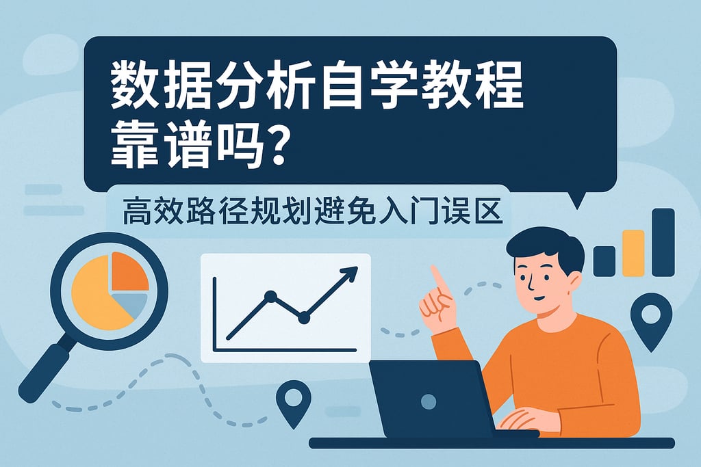 数据分析自学教程靠谱吗？高效路径规划避免入门误区