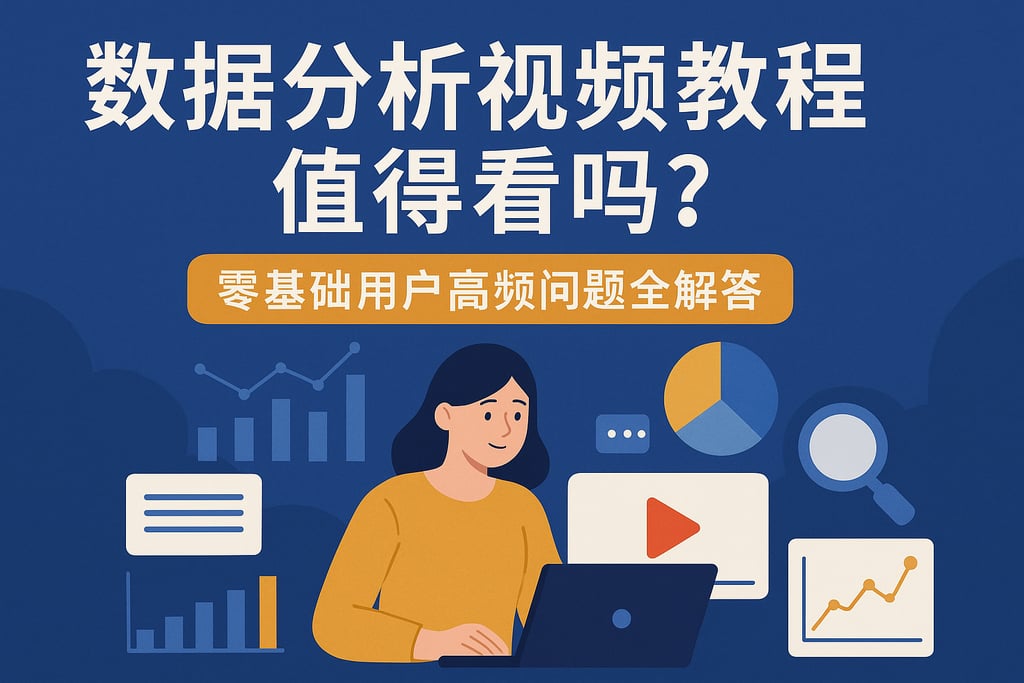 数据分析视频教程值得看吗？零基础用户高频问题全解答