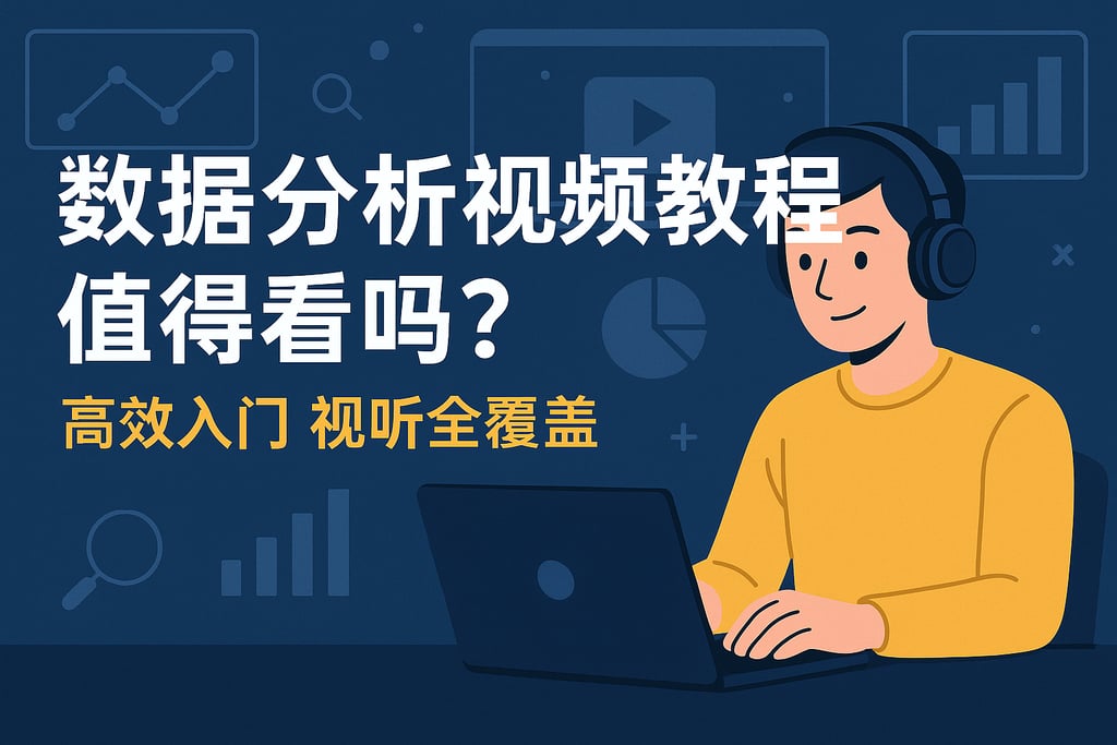 数据分析视频教程值得看吗？高效入门视听全覆盖