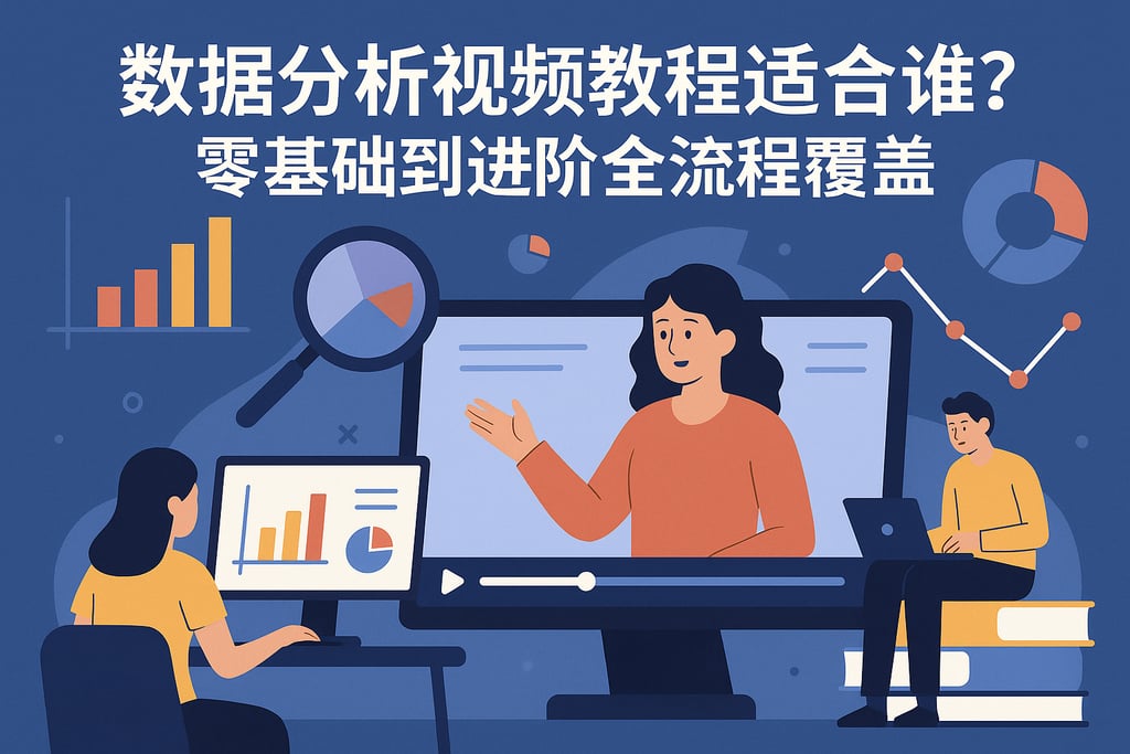数据分析视频教程适合谁？零基础到进阶全流程覆盖