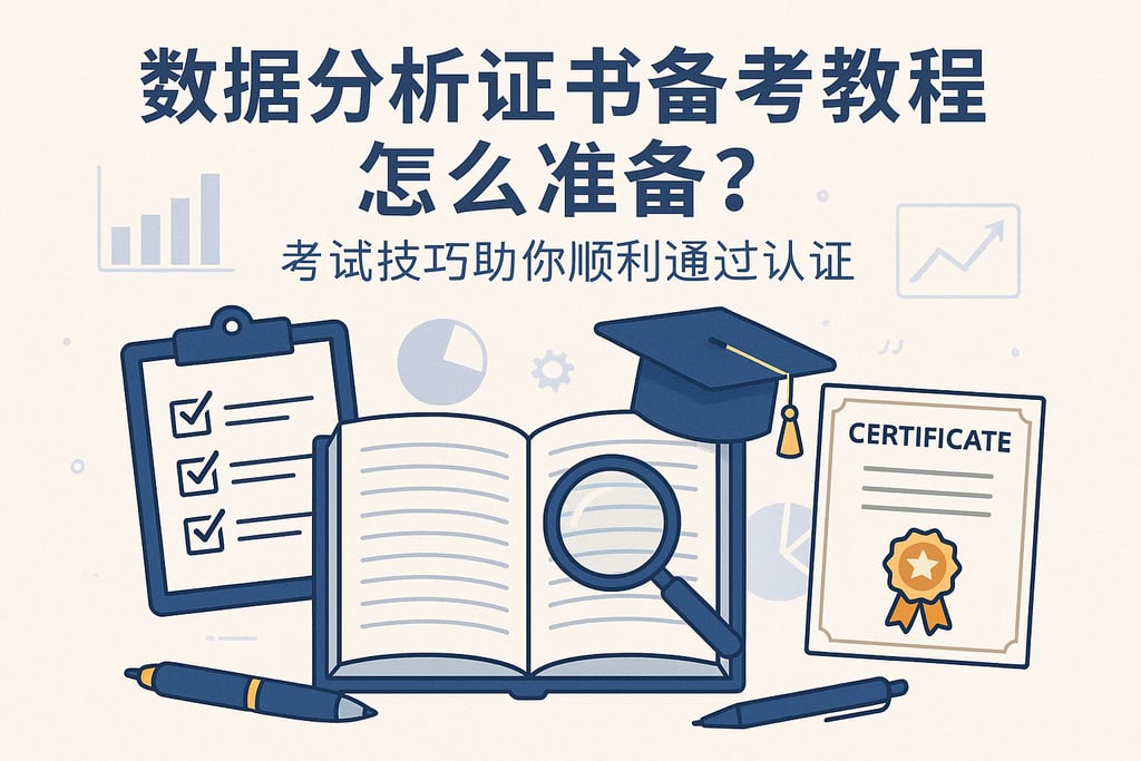 数据分析证书备考教程怎么准备？考试技巧助你顺利通过认证