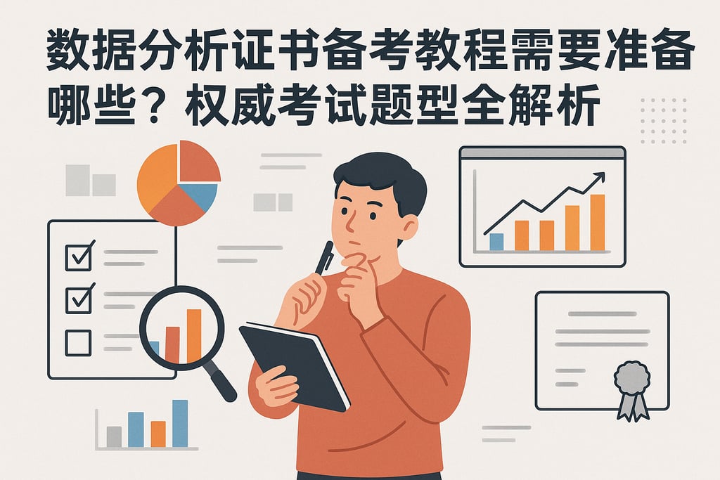 数据分析证书备考教程需要准备哪些？权威考试题型全解析