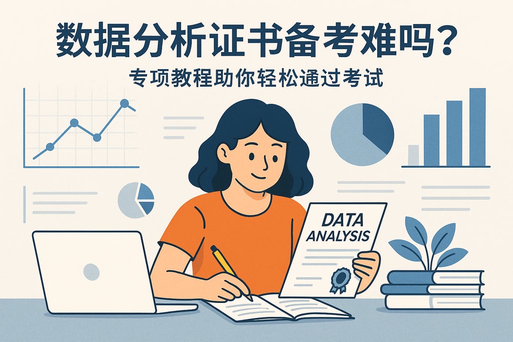 数据分析证书备考难吗？专项教程助你轻松通过考试
