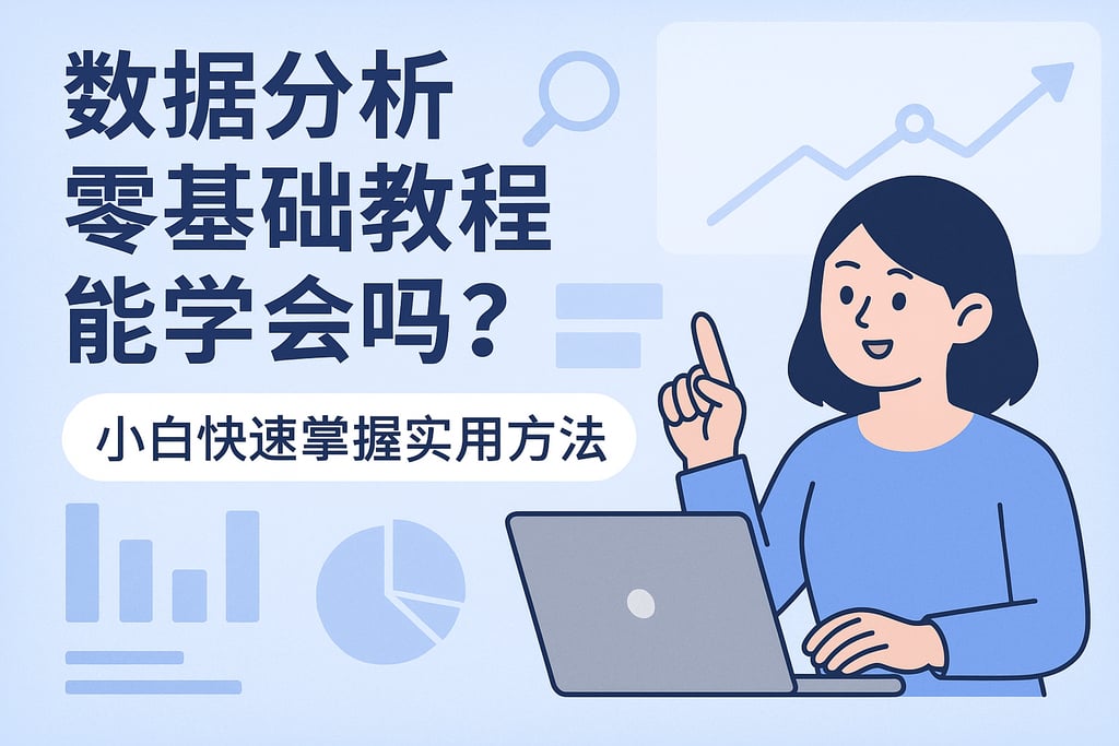 数据分析零基础教程能学会吗？小白快速掌握实用方法