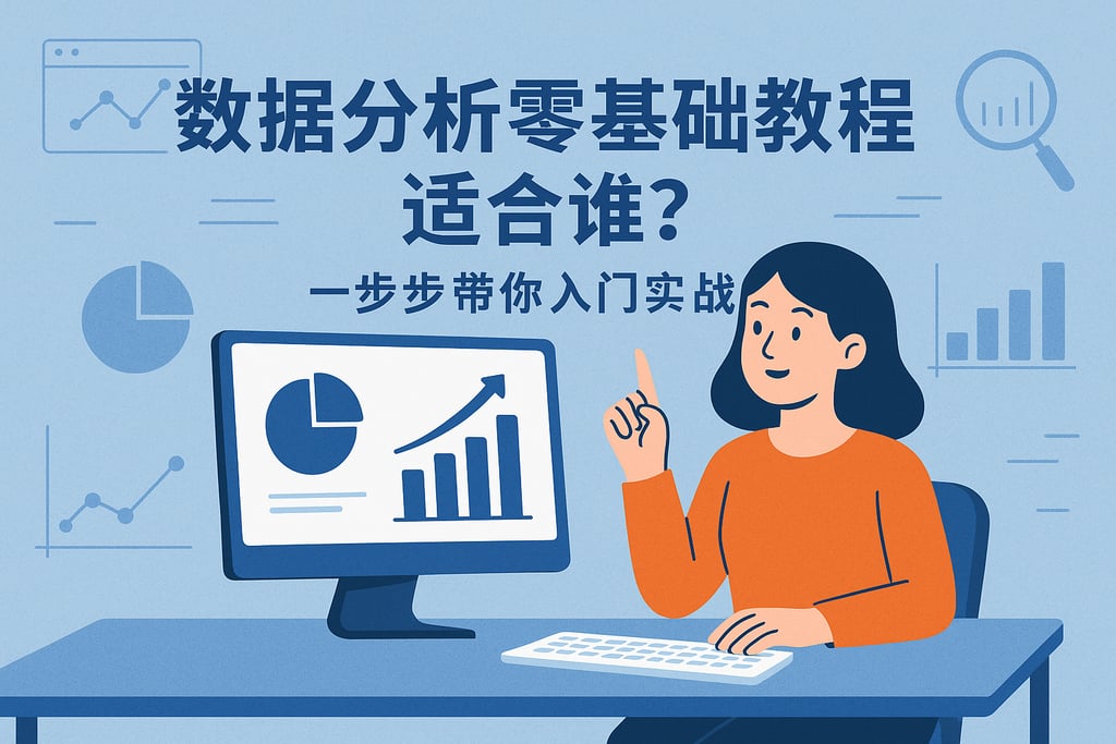 数据分析零基础教程适合谁？一步步带你入门实战