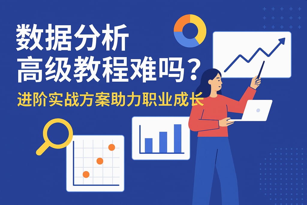 数据分析高级教程难吗？进阶实战方案助力职业成长