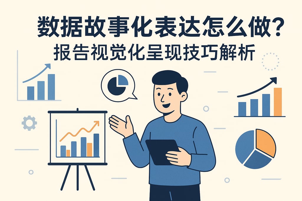 数据故事化表达怎么做？报告视觉化呈现技巧解析