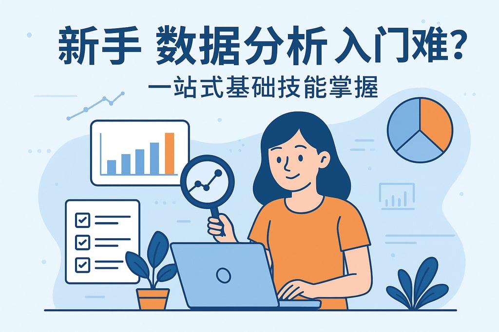 新手数据分析入门难吗？一站式基础技能掌握