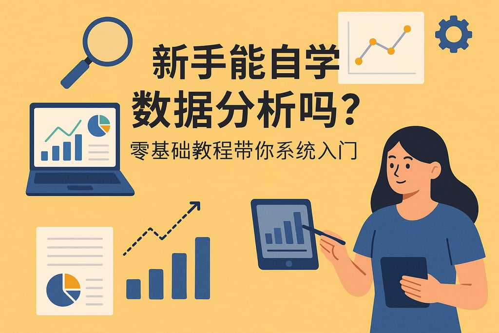 新手能自学数据分析吗？零基础教程带你系统入门