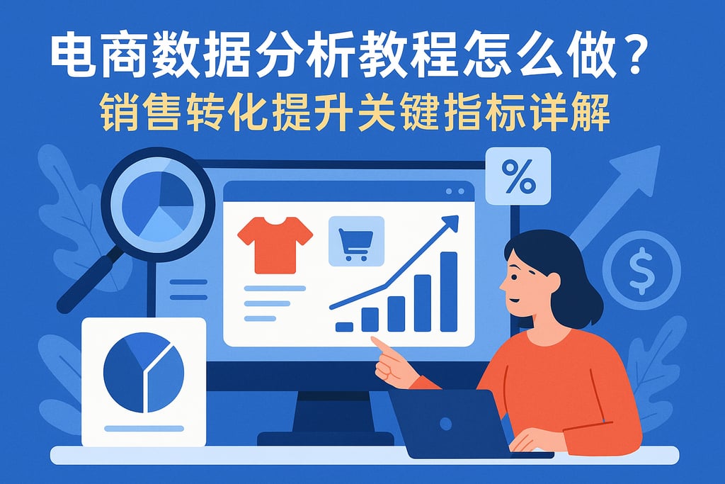 电商数据分析教程怎么做？销售转化提升关键指标详解