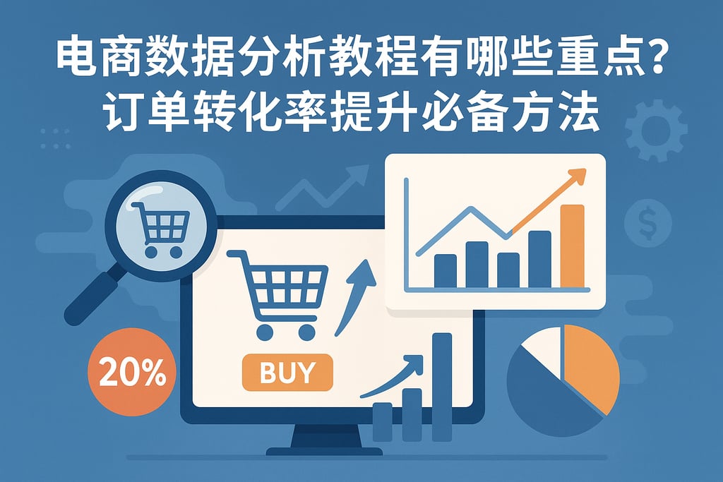 电商数据分析教程有哪些重点？订单转化率提升必备方法