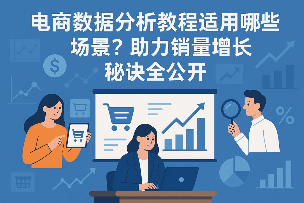 电商数据分析教程适用哪些场景？助力销量增长秘诀全公开