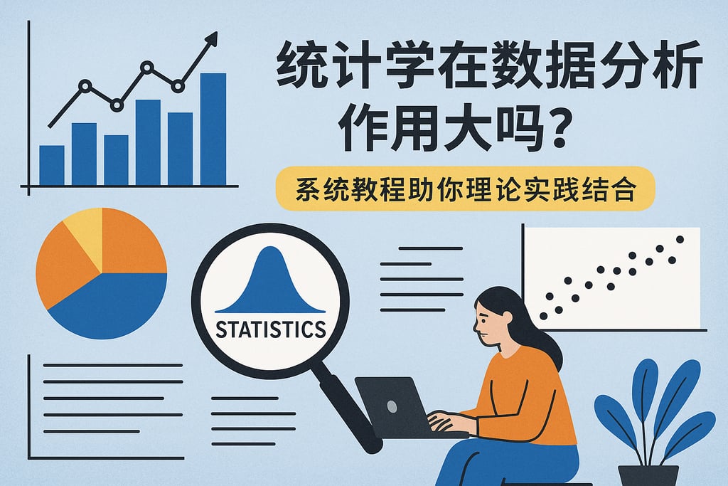 统计学在数据分析中作用大吗？系统教程助你理论实践结合