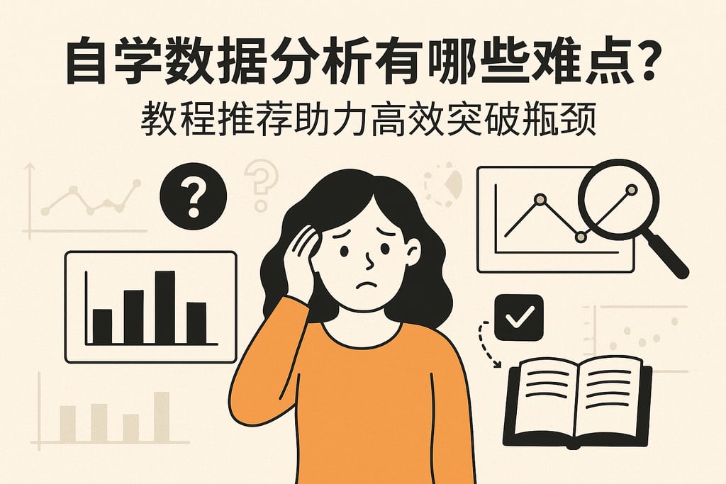 自学数据分析有哪些难点？教程推荐助力高效突破瓶颈
