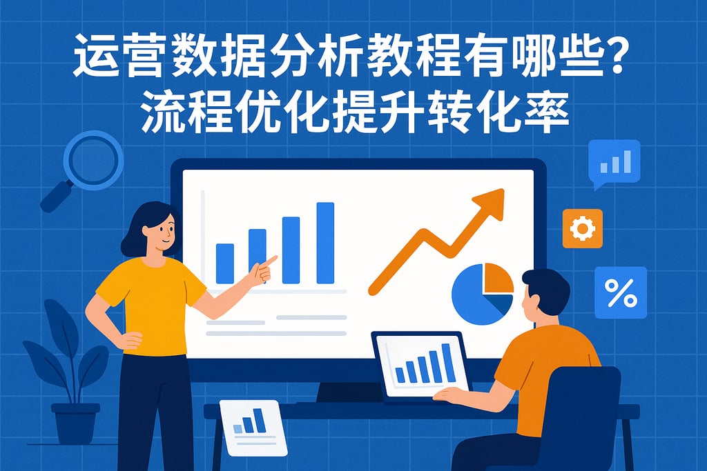 运营数据分析教程有哪些？流程优化提升转化率